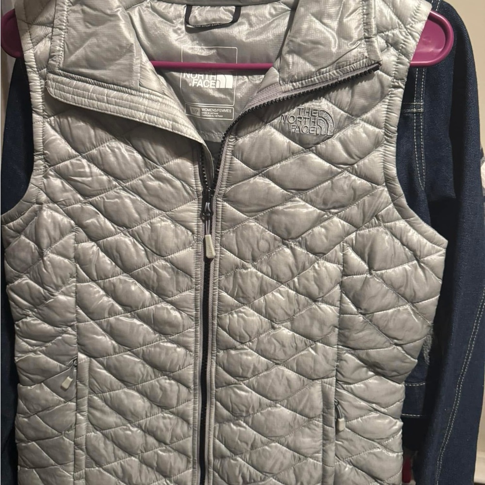 The North Face Gray Quilted Vest